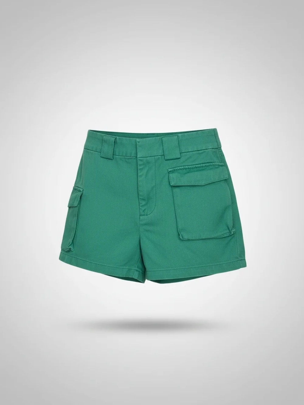 Babaton Emerald Green Cargo Shorts